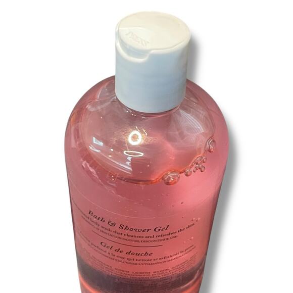 Crabtree & Evelyn Rosewater Bath & Shower Gel 16.9 oz Large 500mL Pink Dent - Picture 9 of 12